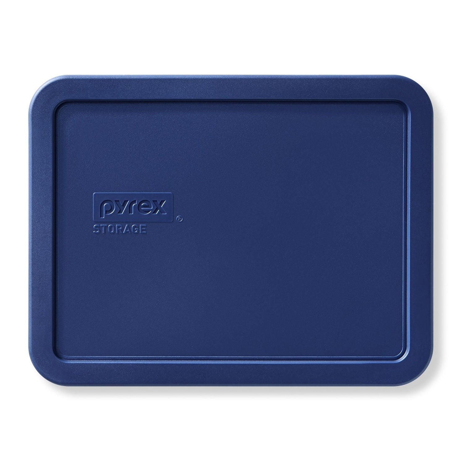 Blue 6-cup Rectangular Plastic Storage Lid
