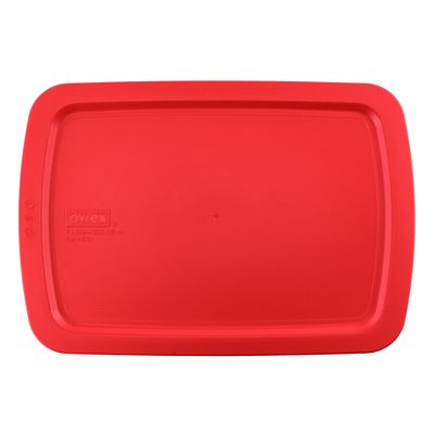 Red Lid for 3-quart Rectangular Glass Baking Dish