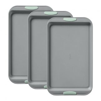 Pyrex® Metal Bakeware 3-Piece Large Cookie Sheet Set in Sage