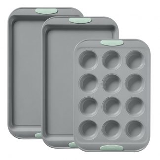 Pyrex® Metal Bakeware 3-Piece Set in Sage