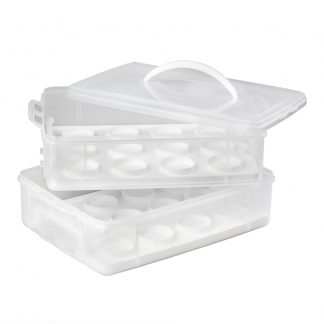 Snapware® Snap 'N Stack Enter-Tainers 2-Layer Cookie, Cake & Brownie Carrier